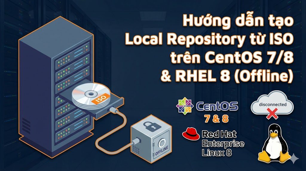 Hướng dẫn tạo Local Repository từ ISO trên CentOS 7/8 & RHEL 8 (Offline)