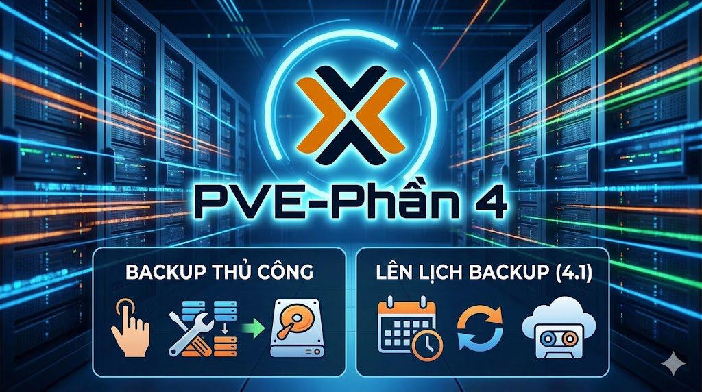 PVE-Phần 4: Backup Thủ Công và Lên Lịch Backup Proxmox Server 4.1